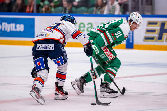 Växjös Glenn Gustafsson  och Rögles Adam Tambellini