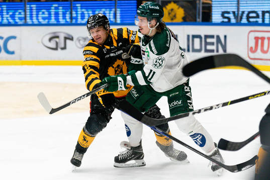 Skellefteås Måns Forsfjäll och Färjestads Joakim Nygård