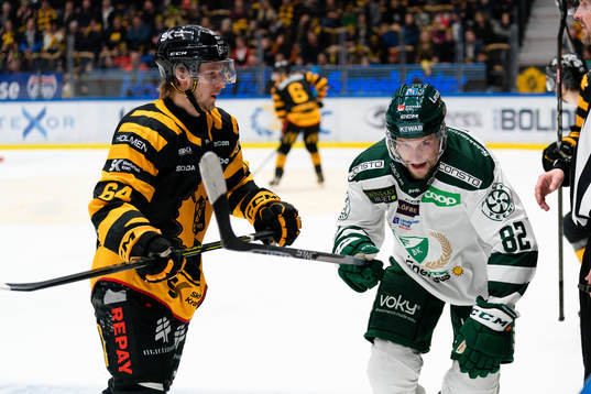 Skellefteås Jonathan Pudas och Färjestads Jasse Ikonen