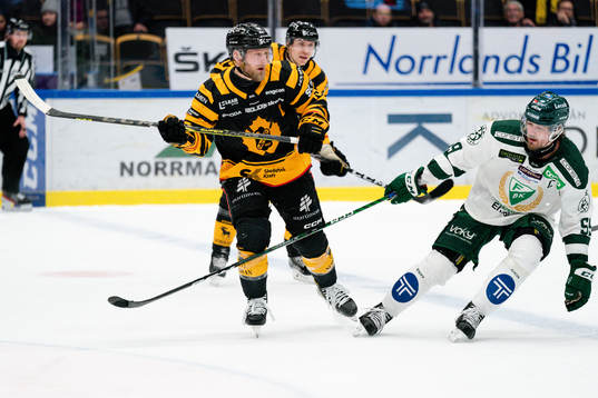 Skellefteås Oscar Möller och Färjestads Linus Johansson