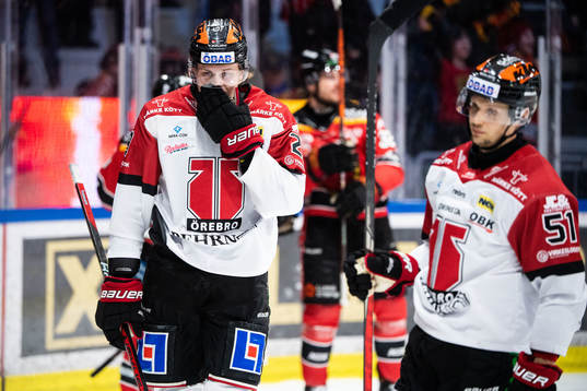 Örebros Milton Oscarson och Kristian Näkyvä deppar