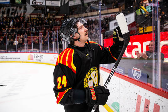 Brynäs Hannes Björninen jublar