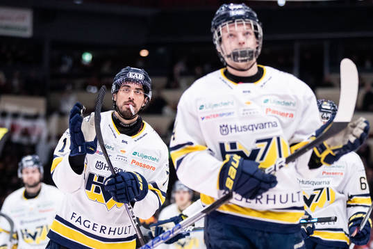HV71s Tyler Vesel deppar