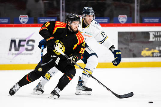 Brynäs Oula Palve och HV71s Sam Vigneault