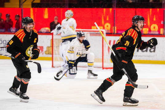 Brynäs Hannes Björninen jublar