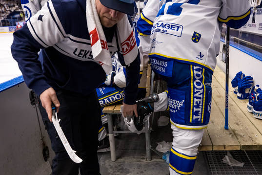 Leksands materialförvaltare Jesper Korning byter skena