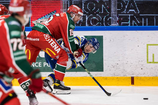 Frölundas Anders Grönlund och Leksands Patrik Noren