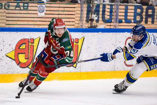 Frölundas Andreas Borgman och Leksands Carter Ashton