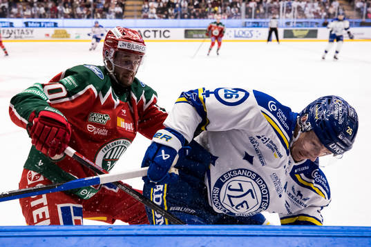 Frölundas Petteri Lindbohm och Leksands Patrik Noren