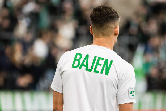 Ryggen på en spelare från Hammarby