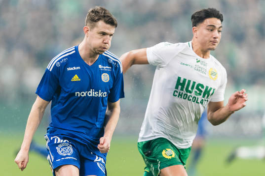 GIF Sundsvalls Fredrik Lundgren och Hammarbys Jusef Erabi