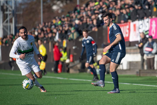 GAIS Mervan Celik och Utsiktens Allan Mohideen
