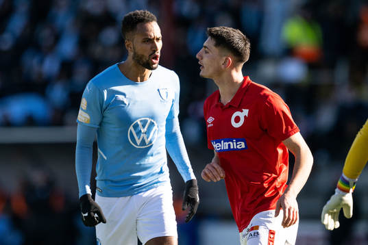 Malmö FFs Isaac Kiese Thelin och Degerfors Seid Korac
