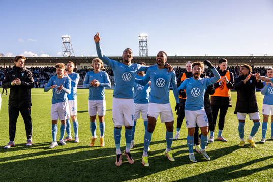 Malmö FFs Derek Cornelius, Isaac Kiese Thelin och Moustafa