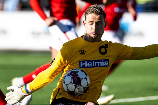 Degerfors målvakt Sondre Lovseth Rossbach
