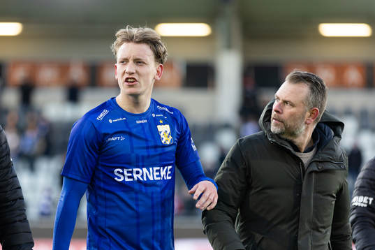 IFK Göteborgs Sebastian Hausner och tränare Mikael Stahre