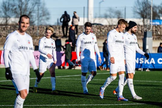 Helsingborgs spelare deppar