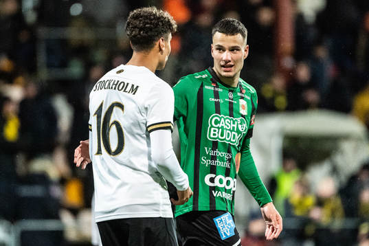 AIKs Robin Tihi och Varbergs Assad Al Hamlawi