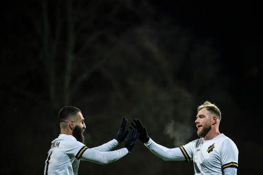 AIKs John Guidetti och Jimmy Durmaz