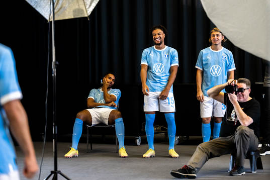 Malmö FFs Isaac Kiese Thelin och Joseph Ceesay