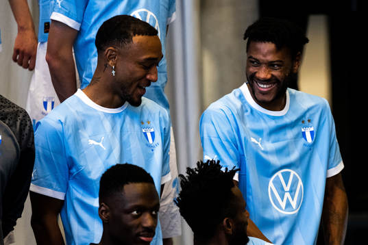 Malmö FFs Derek Cornelius och Samuel Kotto