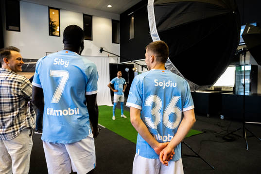 Malmö FFs Malmö FFs Mahame Siby och Patriot Sejdiu