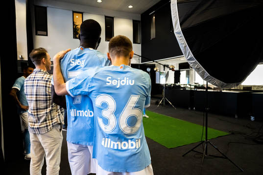 Malmö FFs Malmö FFs Mahame Siby och Patriot Sejdiu