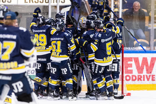 HV71s spelare jublar