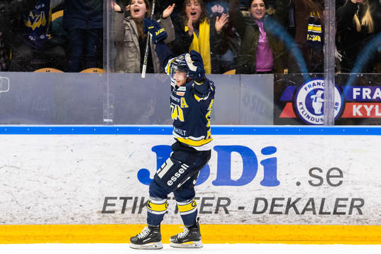 HV71s André Petersson jublar