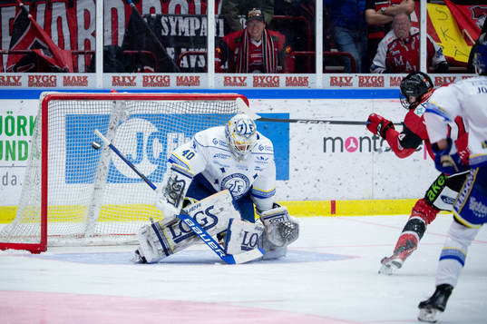 Malmö Redhawks Anton Wahlberg gör 3-0 bakom Leksands