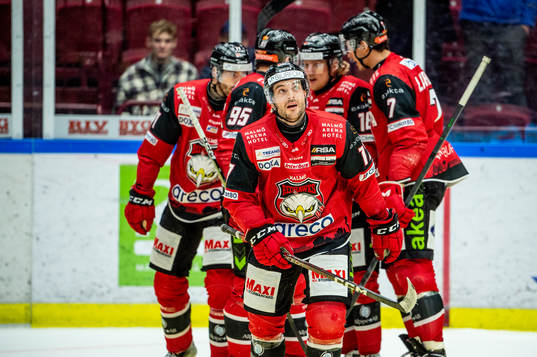 Malmö Redhawks Pathrik Westerholm jublar