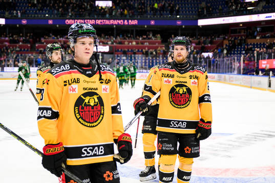 Luleås Simon Lindblom och Brendan Shinnimin deppar