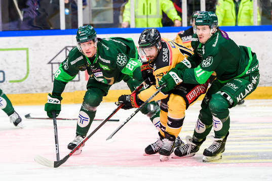 Färjestads Mattias Göransson och Joakim Nygård