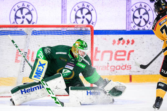 Färjestads målvakt Dennis Hildeby
