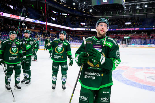 Färjestads Per Åslund jublar