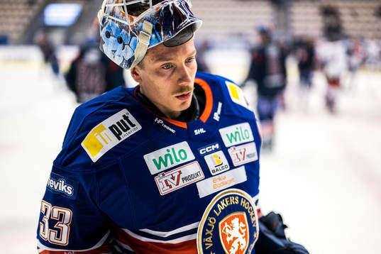 Växjös målvakt Emil Larmi