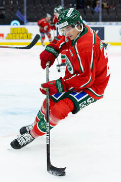 Frölundas Loui Eriksson innan ishockeymatchen i SHL mellan