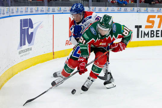 Oskarshamns Myles Powell och Frölundas Ryan Lasch