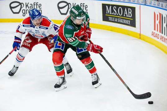 Oskarshamns Johan Johnsson och Frölundas Ryan Lasch