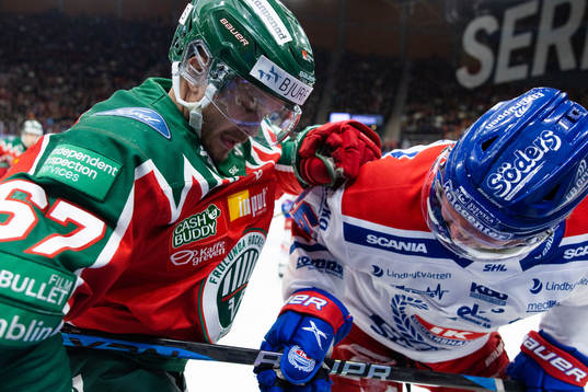 Frölundas Jacob Nilsson och Oskarshamns Lukas Pilö