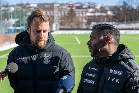 Tillfälliga huvudtränarna William Lundin och Alexander
