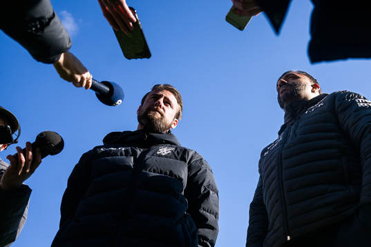 Tillfälliga huvudtränarna William Lundin och Alexander