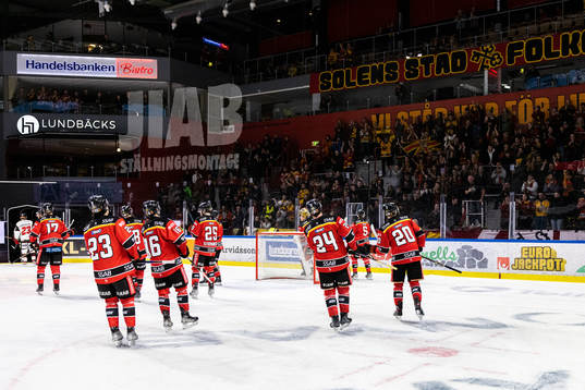Luleås spelare tackar supportrarna