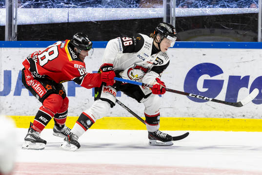 Malmö Redhawks Lukas Wernblom och Luleås Joonas Rask