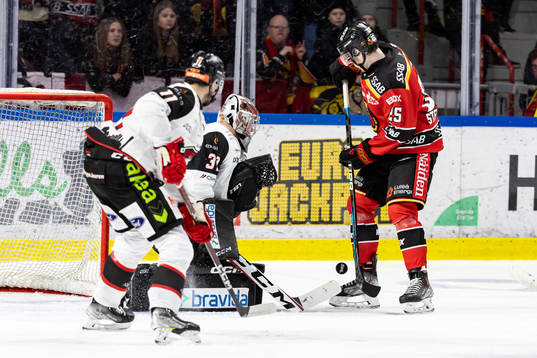 Luleås Marcel Stefancik och Malmö Redhawks målvakt