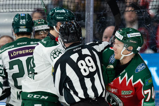 Färjestads Mattias Göransson och Frölundas Andreas