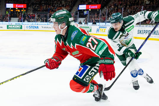 Frölundas Jere Innala och Färjestads Marcus Westfält