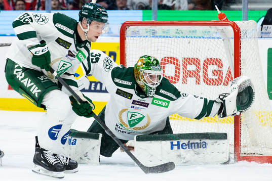 Färjestads målvakt Dennis Hildeby