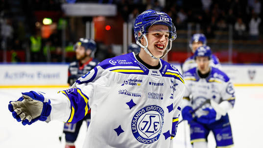 Leksands Anton Johansson jublar