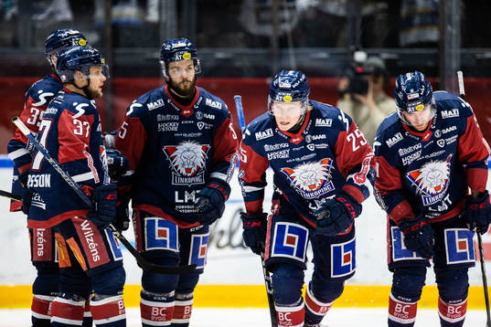 Linköpings Filip Bystedt jublar